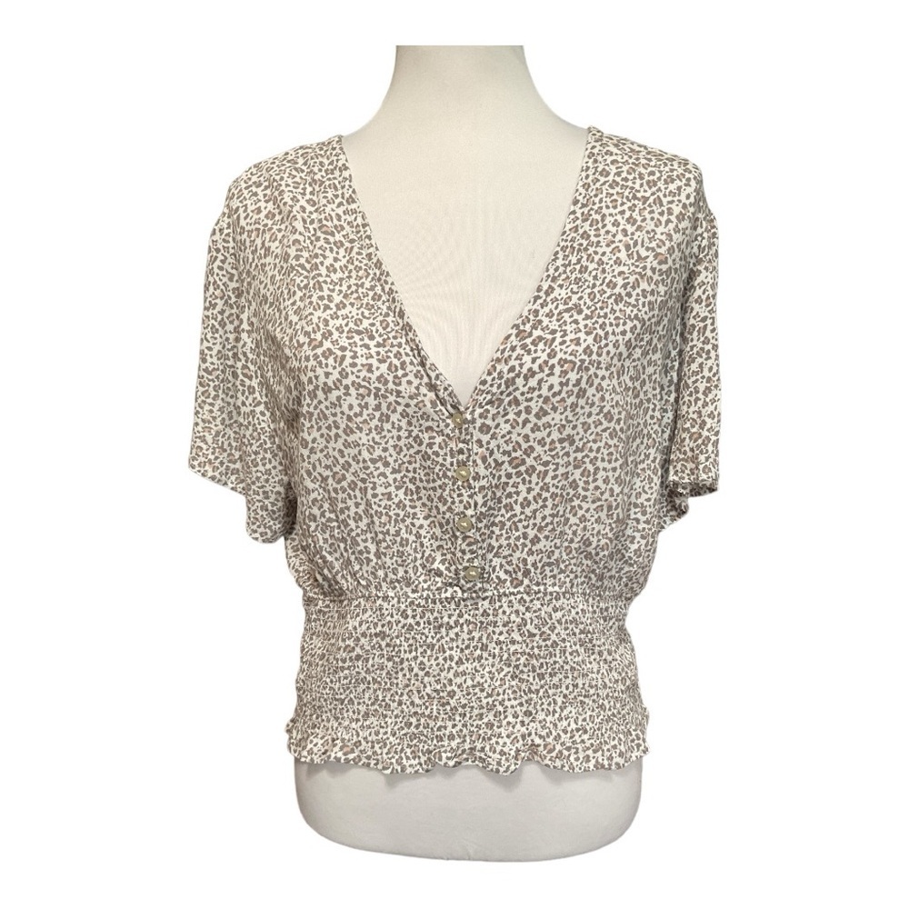 Abercrombie & Fitch Animal Print Top Size XL